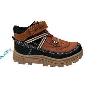 Carter's Donner Toddler Boy's Slip-on Sporty Boot Size 10 Brown/Black Shoes - Picture 1 of 13