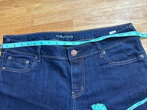 Maurices Flare Dark Wash Mid Damen Blue Jeans 14 Short (29 Long) - Bild 1 von 5