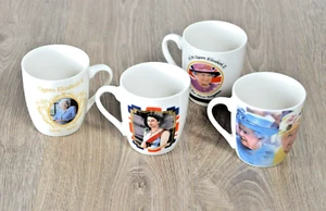 QUEEN ELIZABETH II Cups 6oz Espresso Ceramic Set of 4 - Picture 1 of 5