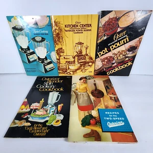 5 Osterizer Mixer 8 & 10 Geschwindigkeiten Besitzer Handbuch Handbuch Kochbuch 1960-70er Jahre - Bild 1 von 7