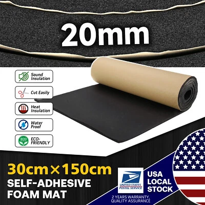 Automotive Sound Deadener Heat Insulation Mat Block Noise and Thermal Proof Mat - Image 1 of 4