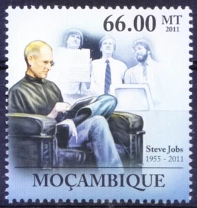 Mozambique 2011 MNH, Steve Jobs, magnate empresarial estadounidense - Imagen 1 de 1