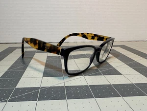 Prada VPR 18T VIB-1O1 Eyeglasses Blue Brown Tort Cat Eye 51-16-140 - FRAME ONLY - Picture 1 of 15
