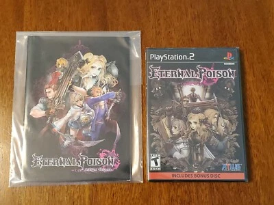 Atlus JRPG - Eternal Poison (PS2) Sealed w/ Preorder Art Book & Incl. Soundtrack - Image 1 of 4