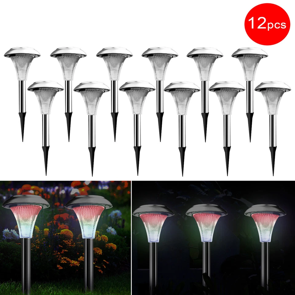 Solarek 472 Outdoor Lawn/Garden Solar Color Changing Light - Silver