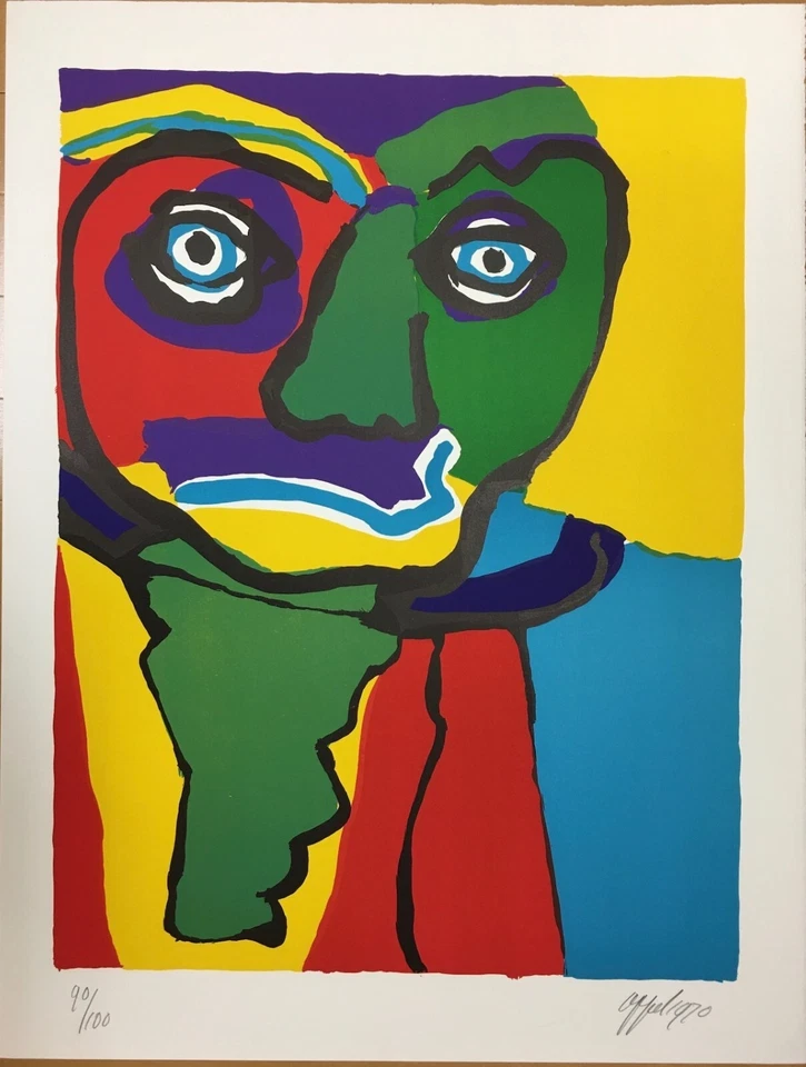 Karel Appel edição "personagens'70 pessoa importante" com autógrafo 90/100 1970 - Imagem 1 de 1