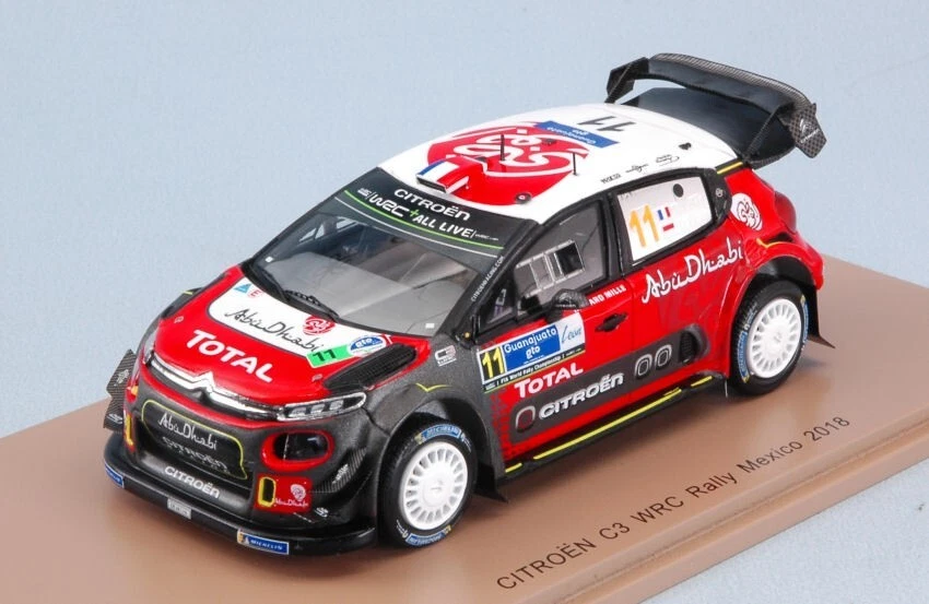 CITROEN C3 WRC N.11 5th RALLY GUANAJUATO MEXICO 2018 S.LOEB-D.ELENA 1:43 - Immagine 1 di 1