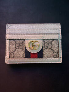 🔥 Gucci Ophidia Card Case Wallet - White 🔥