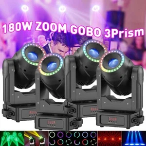 180W LED ZOOM Moving Head Light RGBW Gobo Beam Bühne DMX Spot Beleuchtung DJ Disco - Bild 1 von 18