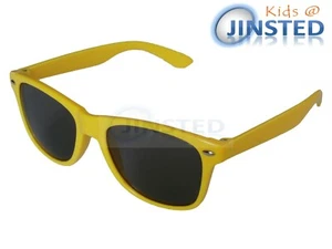 Gafas de sol para niños marco amarillo niños sunnies niños tonos lentes tintadas KR012 - Imagen 1 de 3