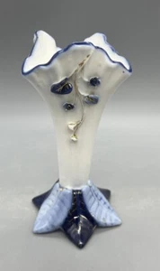 Blue And White 4.75” Vase - Picture 1 of 3