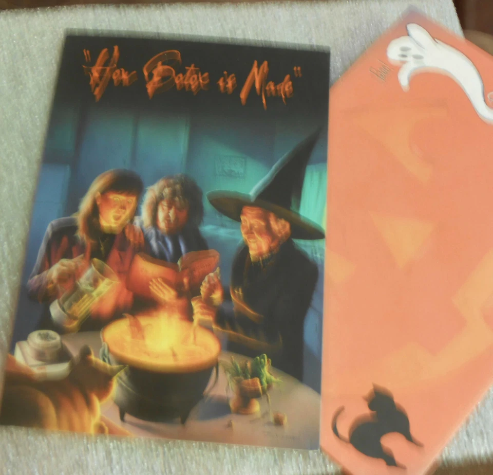 2 Halloween Cards by Leanin Tree-Top -  How Botox is Made Witch Cauldron  - Image 1 of 1