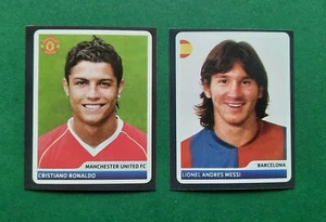 2x🔥LEO MESSI & RONALDO🔥 LOT RARE STICKER PANINI Champions League 2006 INVEST - Picture 1 of 6
