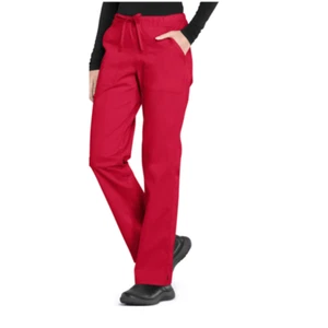 Cherokee Red Scrubs Workwear Straight Leg Pull On Cargo Pant WW160 Small Tall - Picture 1 of 13