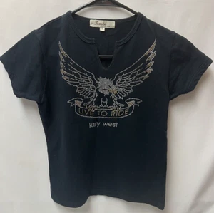 Basix USA Key West BLING Live To Ride Key West Eagle Women's Medium EUC! - Picture 1 of 6