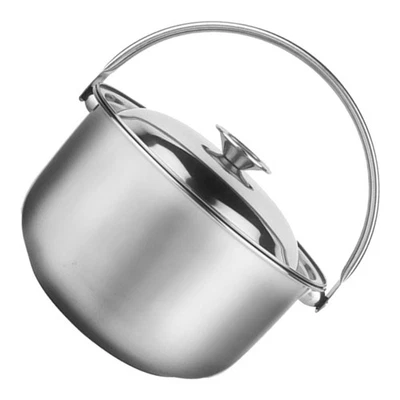  Pentole Acciaio Inox Pentola Per Zuppa Inossidabile Con Coperchio - Immagine 1 di 4