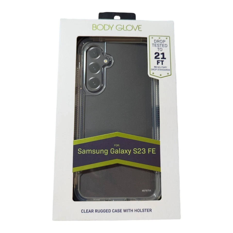 K4. Body Glove Rugged Case and Holster - Samsung Galaxy S23 FE - Clear (OB) - Image 1 of 1