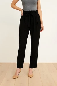 Neiman Marcus Damen Hose schwarz Gummibund Pull On Stretch Größe: M - Bild 1 von 8