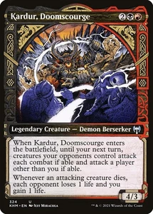 1x Kardur, Doomscourge (SHOWCASE FOIL) - NM - Kaldheim - SPARROW MAGIC - Picture 1 of 1