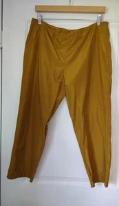 Katharina Hovman Taffeta Pants Gold EU 42/US Size 12 Lightweight New - Picture 1 of 16
