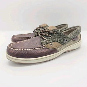 Damen-Bootsschuh Sperry Top-Sider Rosefish Karo braun Größe 8,5 - Bild 1 von 9
