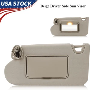 Parasol beige lado conductor izquierdo con luz para Nissan Altima 2013-2018 96401-3TA2 - Imagen 1 de 8