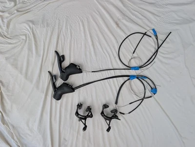 SRAM Rival Carbon Lever Set 2 x 10 Speed Double Tap, Cantilever Brakes & Cables - Image 1 of 4