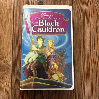 The Black Cauldron VHS 1985 Animation Disney Masterpiece Walt Disney holographic Foto 1 de 4