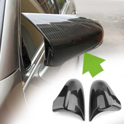 FOR 14-20 LEXUS IS200t IS300 IS350 M STYLE CARBON LOOK SIDE MIRROR COVER OVERLAY - Изображение 1 из 4