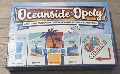 Oceanside Opoly  California Monopoly Board Game Limited Edition - New Sealed - Image 1 of 4