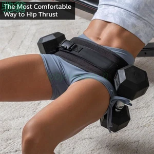 AU Unisex Adjustable Hip Training Squat Glute Bridge Pad Hip Weight Thrust Belt - Picture 1 of 7