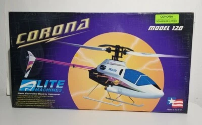 Rare Vintage 2002 Lite Machines "Corona" Model 120 Electric R/C Helicopter ☆ New - Image 1 of 4
