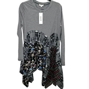 Oddi Boho Patchwork Tunika Kleid Top Gr. Large Lagenlook Hippie - Bild 1 von 4