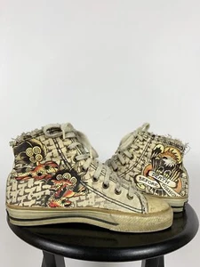 Women's Vintage Ed Hardy by Christian Audigier Hi Top Sneakers Size 7 US,38 EUR - Picture 1 of 19