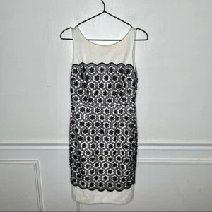 NEW Hobbs London Womens 4 Katherine Embroidered Floral Overlay Dress NWT - Picture 1 of 12
