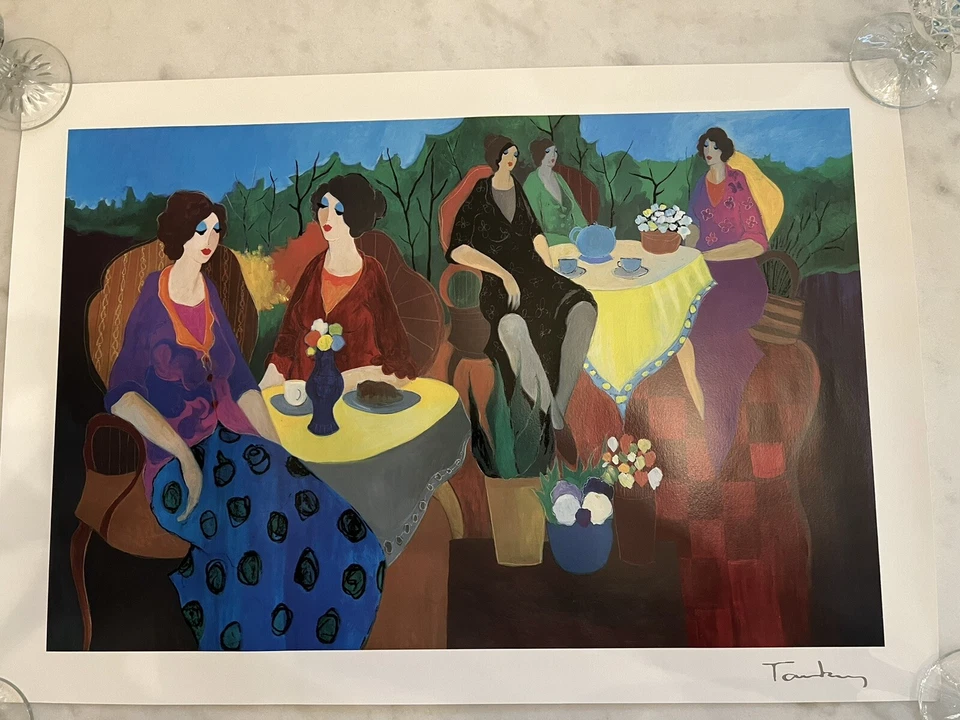 Seriolitografía "Morning Social" Itzchak (Isaac) Tarkay (1935 - 2012) 2005 - Certificado de autenticidad Foto 1 de 4