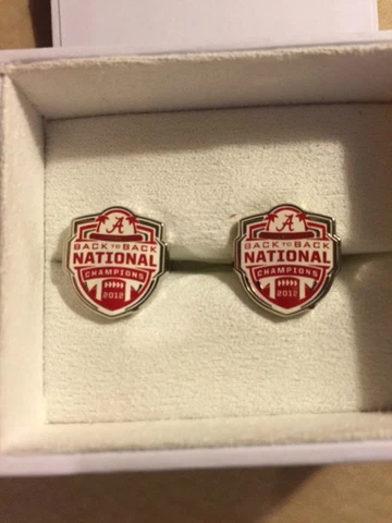 NCAA 2012 University of Alabama Back To Back Champions Cuff Link Cover