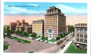 Lot of 2 St. Louis Missouri Postcards Lindell Blvd Forest Barnes Street View MO - Bild 1 von 4