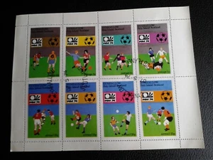 GB LOCALS Mini sheet. Eynhallow (Scottish Island) 1974 Football World Cup used  - Picture 1 of 1