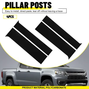 4PCS Pillar Posts Black Door Trim Cover For Chevy Colorado GMC Canyon 2015-2022 - Bild 1 von 9