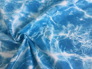 Tapicería de tela efecto agua azul océano material cielo -280 cm extra ancho - Imagen 1 de 6