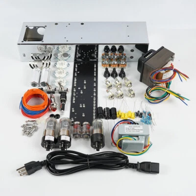 1 Juego Amplificador de Guitarra Tubo 5E3 Deluxe 6V6 Push Pull Amplificador Kit Hágalo Usted Mismo Foto 1 de 4