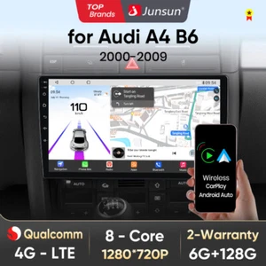 128GB Carplay Für Audi A4 8E 8H B6 B7 2000-09 Android 14 Autoradio Navi CarPlay - Bild 1 von 14