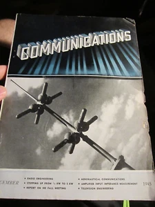1945 COMMUNICATIONS BOOKLET MAGAZINE RADIO COMMUNICATIONS - BBA42 - Picture 1 of 4