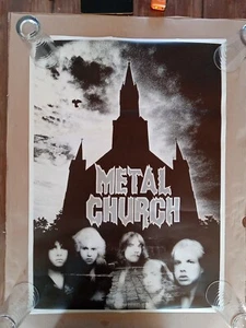 Cartel de colección Metal Church banda de heavy metal años 80 grupo carteles de tiro - Imagen 1 de 6