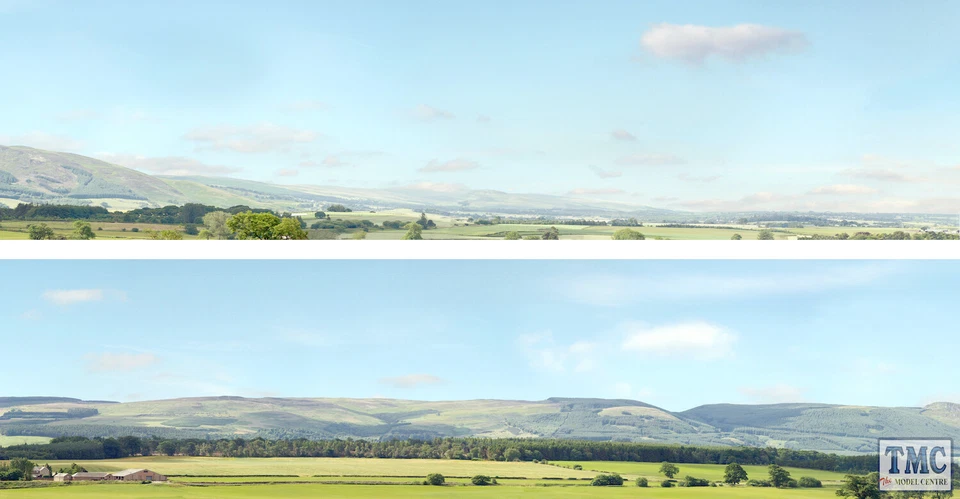 ID207D ID Backscenes OO Hills And Dales 3 Metres Long in 2 sections(38 x 300cm)