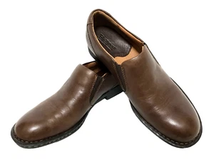 Damen-Slipper braun Lederschuh 6,5 M schwarz künstliche Sohle mit runder Spitze - Bild 1 von 13