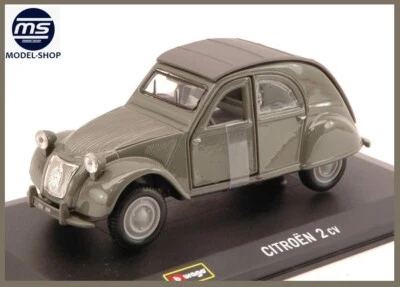 Modellino Auto Scala 1:32 Citroen 2CV Burago Modellismo Die Cast Bburago - Immagine 1 di 2