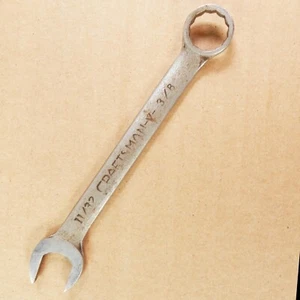 Craftsman 11/32  12 Point Wrench 3/8 Open Combination V Series Tool VTG - Picture 1 of 4