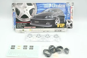 Aoshima 1:24 No.60 Leonhardiritt Orden 20 Zoll Rad und Reifensatz *SCHLECHTE REIFEN* - Bild 1 von 7